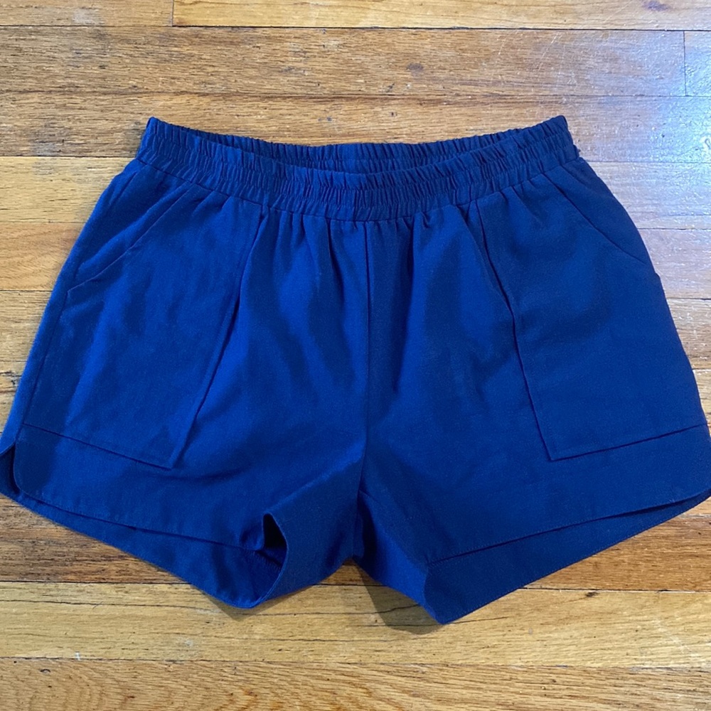 Joy Joy Blue Linen Short